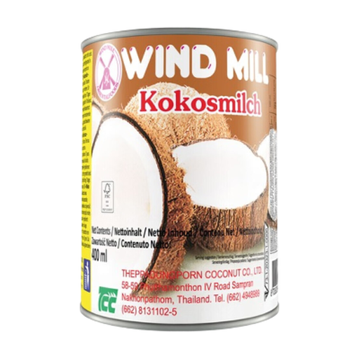Wind Mill Coconut Milk, 14% Fat, 400ml Can