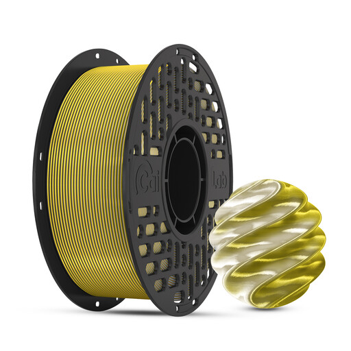 CaiLab 3D Printer Filament PLA Silk Dual Colour, Gold&Silver