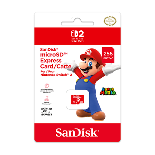 SanDisk MicroSD Express Card 256 Go pour Nintendo Switch 2