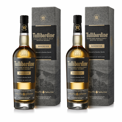 Pack of 2 Tullibardine Single Malt Scotch Whisky Sovereign 70cl