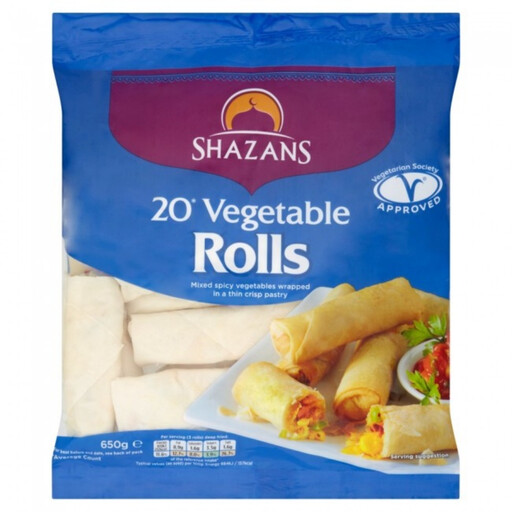 Shazans Vegetable Roll 650G 20 pieces