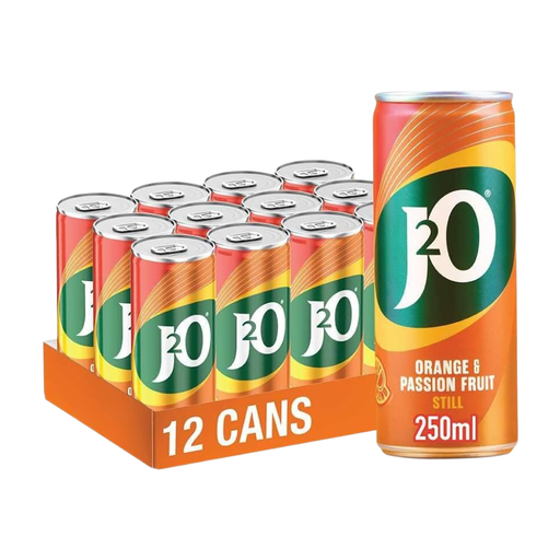 J2O Orange & Passion Fruit 12 x 250ml multipack
