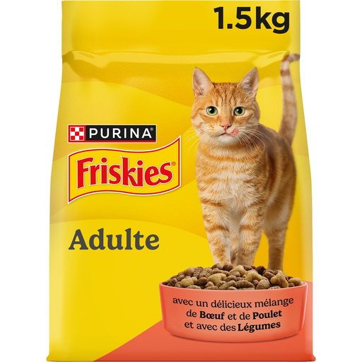 FRISKIES 5 Promesses 室内成年猫干粮 - 1.5公斤