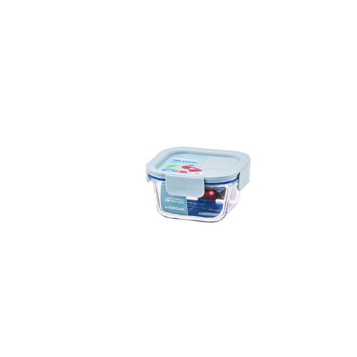 Bocal Ovenglass The Clear Square 500 ml, couvercle coloris menthe