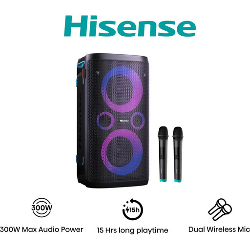 Hisense PARTYSTORM1 Portable Bluetooth Speaker