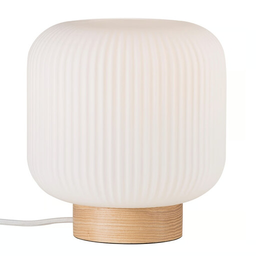 Lampe à poser MILFORD avec base en bois