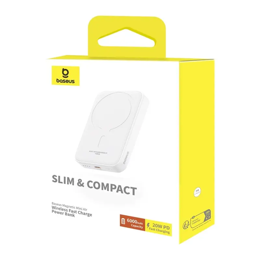 Baseus 6000mAh Mini Magnetic Air Wireless Power Bank