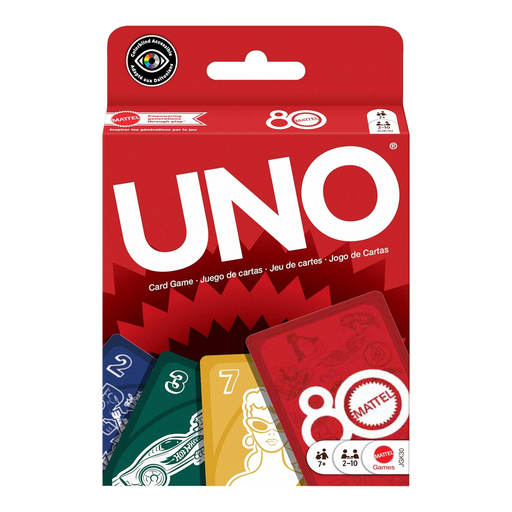 UNO 80th Anniversary Ruby Red Version Card Game