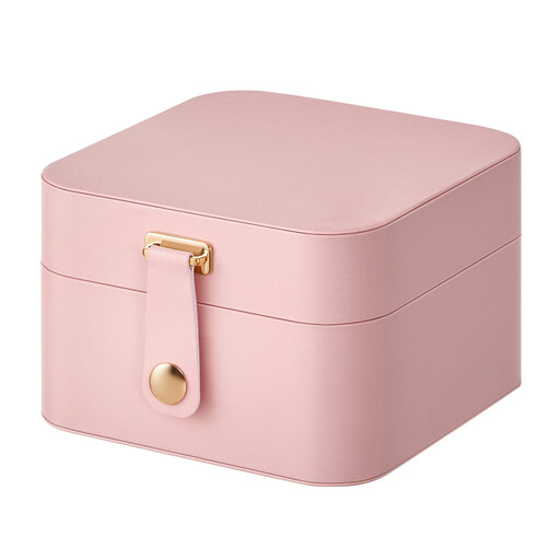 Ochama Jewelry Box, Travel Jewelry Case Organizer, Portable, Earring Storage, for Small Accessories, Gift Idea, Pink