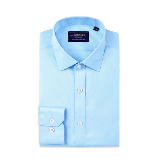 JAMES KINGDOM 100 DP Men's Cotton Shirt Blue 41-L