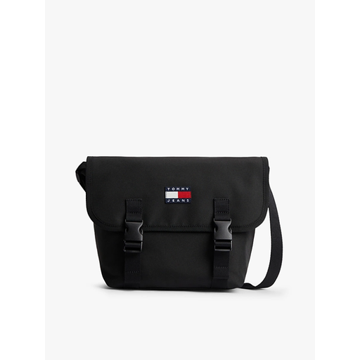 Tommy Hilfiger Essential Logo 斜挎信使包 黑色