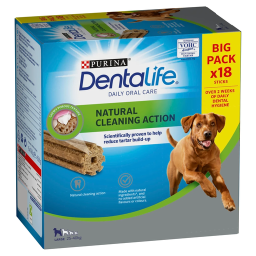 Dentalife Large Dog Dental Chews, 18 Sticks