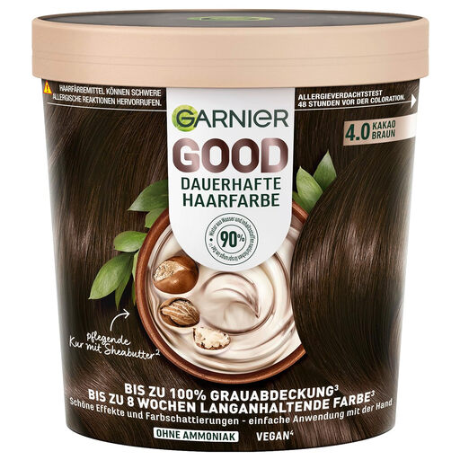 Garnier GOOD Permanent Hair Color 4.0 Cocoa Brown