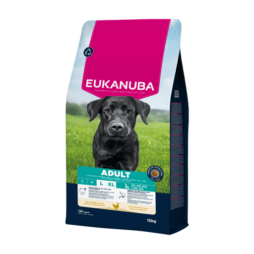 Eukanuba Life Care pour chien adulte de grande race, poulet, 15 kg