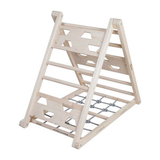roba Wooden Climbing Triangle - Pikler Triangle with 3-Sided Function