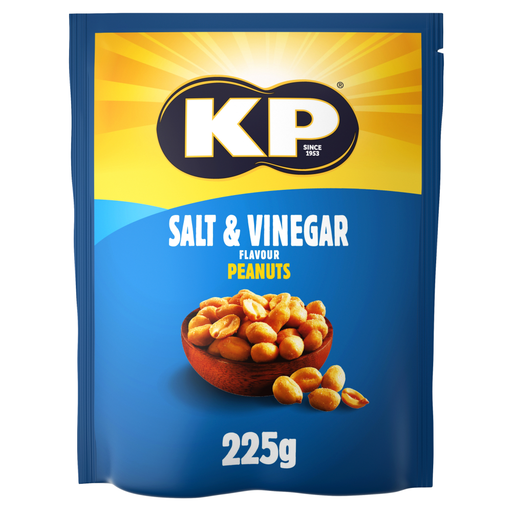 KP Snacks Salt and Vinegar Peanuts 225g