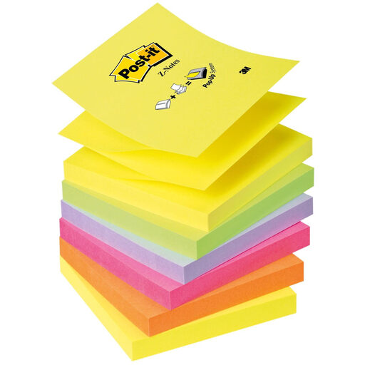 Post-It Z Notes Neon Rainbow