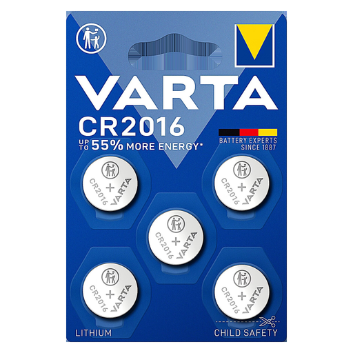 VARTA PILE LITHIUM CR2016 x 5
