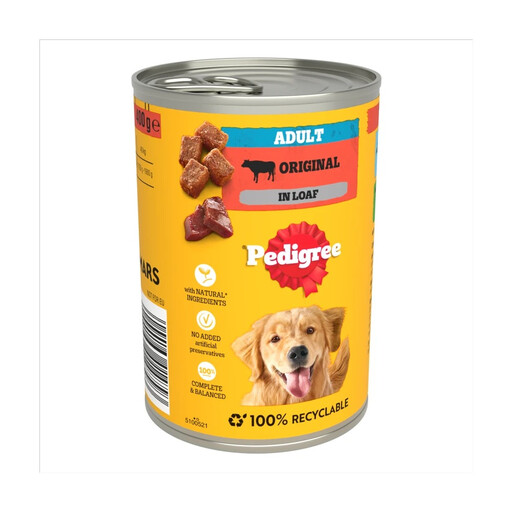 Pedigree Adult Wet Dog Food Original in Loaf
