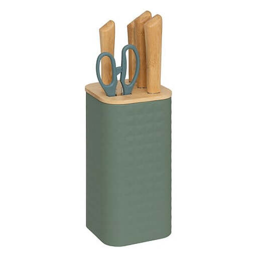 5Five KNIVES BLOCK MET+BAM AST