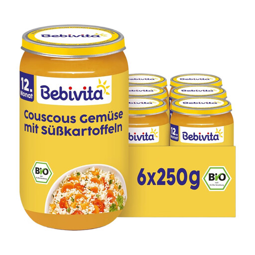 Bebivita Meals from 12th Month Couscous-Vegetables with Sweet Potatoes
