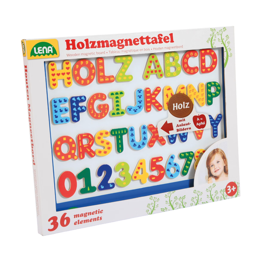 lena 65822 – Wooden Magnetic Board Set