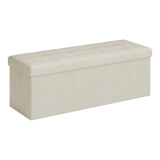 Ochama Storage Ottoman Bench, Beige