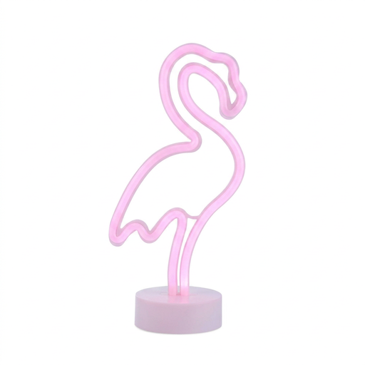 ALIVE NEON LIGHT FLAMINGO Pink, 14.5 x 10 x 33 cm