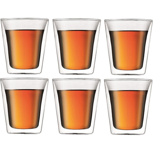Bodum Canteen Double Wall Glass Set - 6 pcs, 0.2L