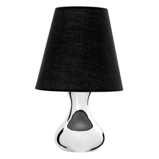 Premier Housewares Chrome Metal Table Lamp