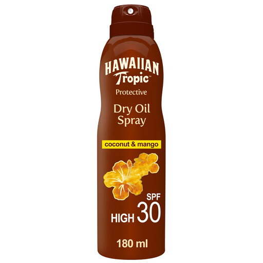 Hawaiian Tropic Glowing Protection Dry Oil Sunscreen Mist SPF 30