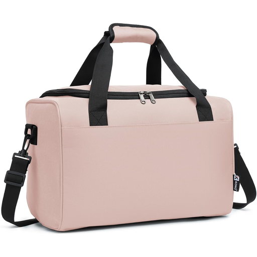 kono Ryanair 40x20x25 Under the Seat Holdall Cabin Hand Luggage Carry-On Travel Bag 20L (Pink)