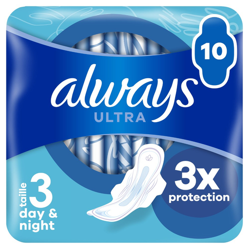 Always Dailies Extra Protect Large Panty Liners Everyday Use Size 3 (Pack of 48)