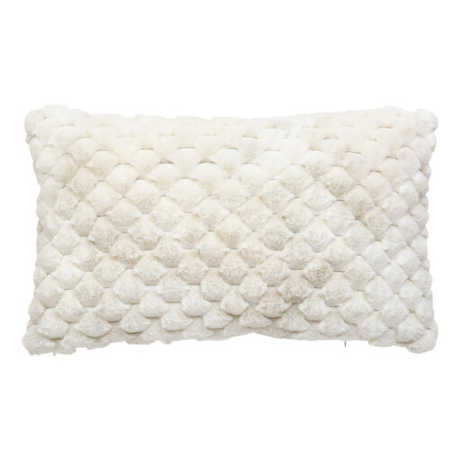 Atmosphera Jacquard Adriel Faux Fur Kussen