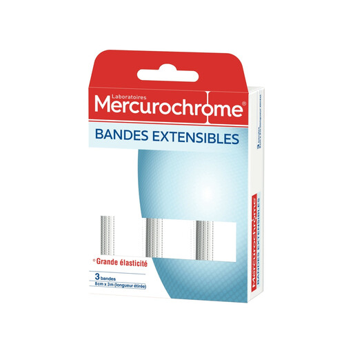 Mercurochrome stretch bandages