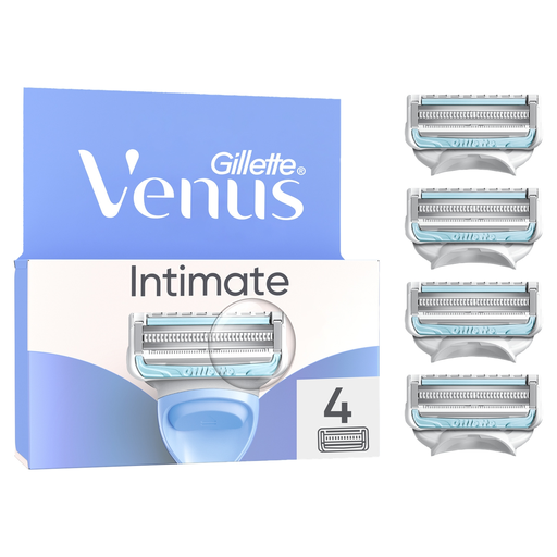 GILLETTE Venus Razor Blade Refills for Pubic Hair & Skin - 4-Pack