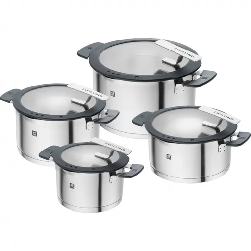Zwilling SIMPLIFY 4-teiliges Edelstahl-Kochgeschirr-Set