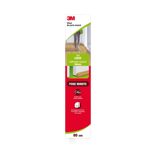 3M Magnetic Door Bottom Seal for Smooth Floors, Beige 0.80 m