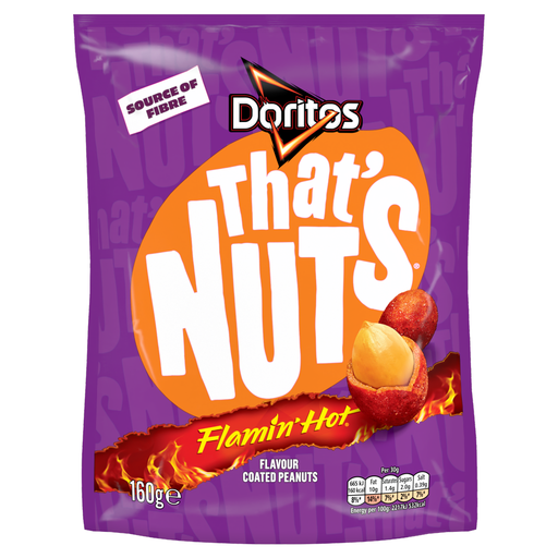 Doritos That’s Nuts Extra Flamin Hot 160g snack pack