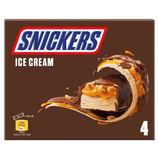 Snickers Chocolate Peanut Ice Cream Bars