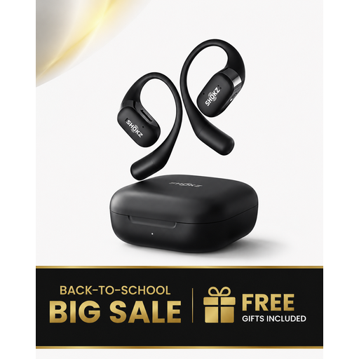 Shokz OpenFit Black Open-Ear Sport Headphones