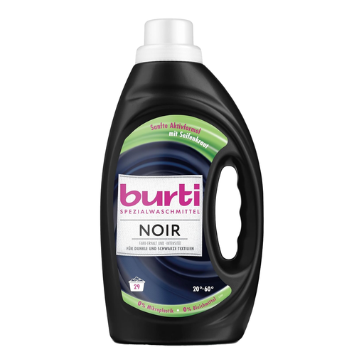 burti NOIR Delicate Detergent – Liquid Black Laundry Detergent
