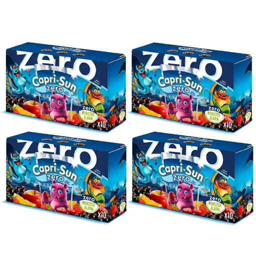 Value Pack 4 x Capri-Sun Monster Alarm Ohne Zucker 10x0.2L