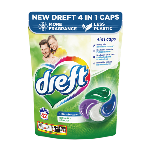 DREFT Laundry Detergent Capsules Ultimate Care - 42 Count