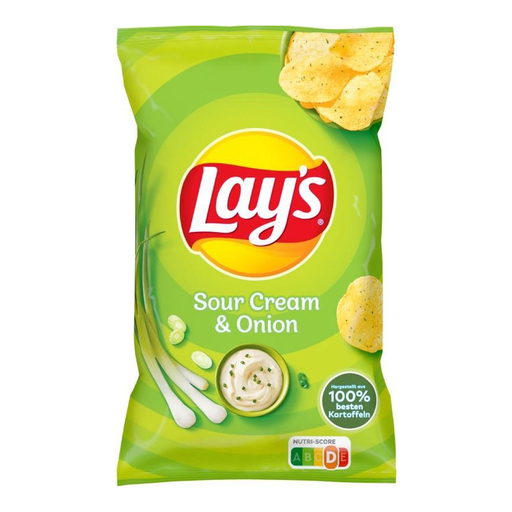 Lay's sour cream and onion potato crisps, 150 g