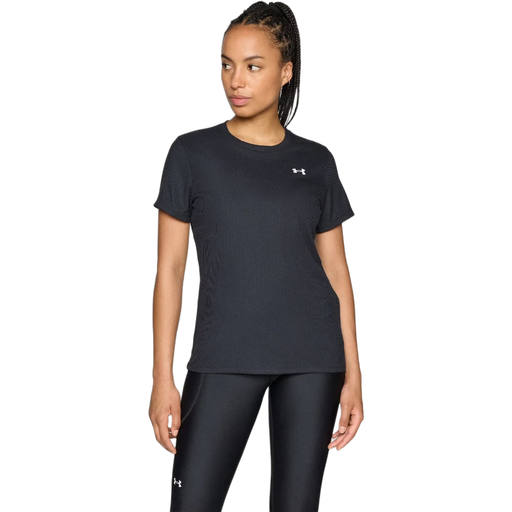 Under Armour Women's T-Shirt Short Sleeve Black Sportstyle Collection L