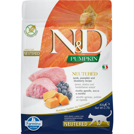 Farmina N&D Pumpkin Neutered Cat Lamb 300 gr.