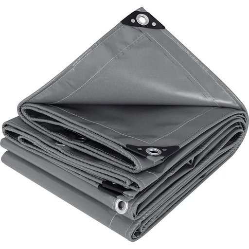 Woltu Tarpaulin with Eyelets, 500g/m? Fabric, Waterproof and Tear-Resistant PVC Cover