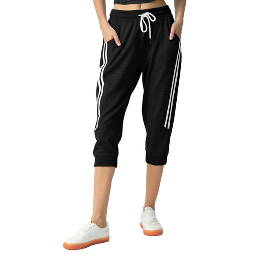 SPECIAL MAGIC Women's Capri Pants 0027 in Black