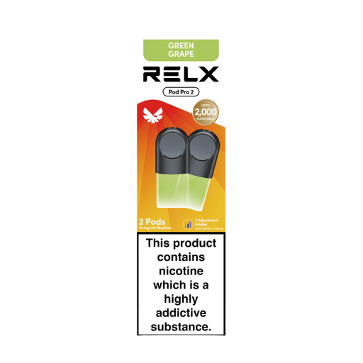 RELX Green Grape Pre-filled 2 Pods Pack